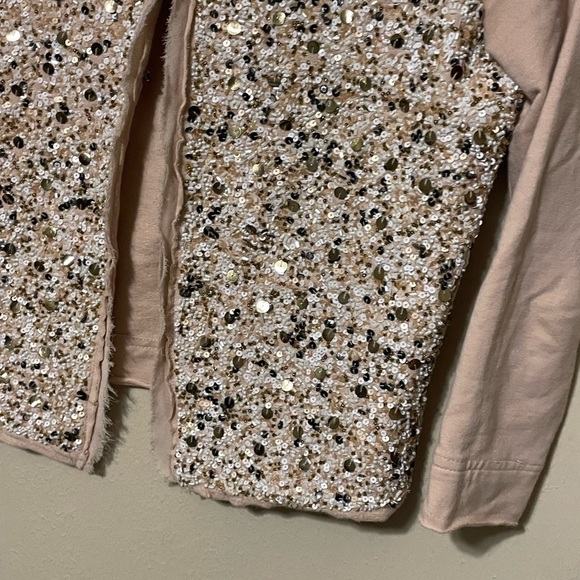 Anthropologie Postmark Paillette Beaded Cardigan Size XS - Picture 4 of 10